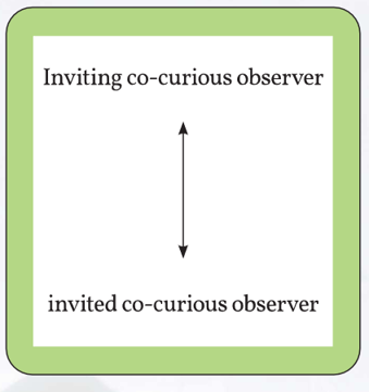 Reciprocal Role - Inviting co-curious observer - to - invited co-curious observer